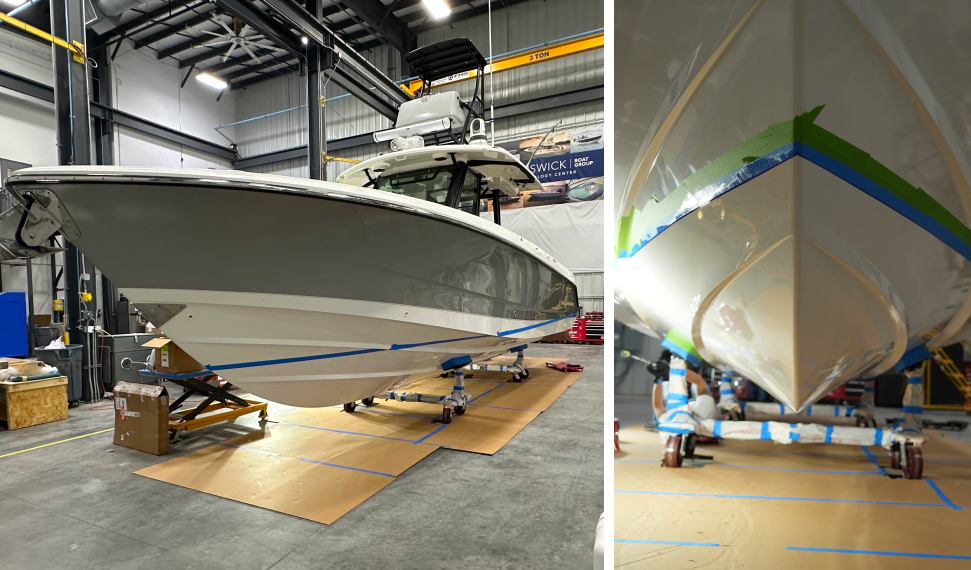 HULL PRO MAXIMIZES PERFORMANCE AND PROTECTION ON A BOSTON WHALER 360 OUTRAGE
