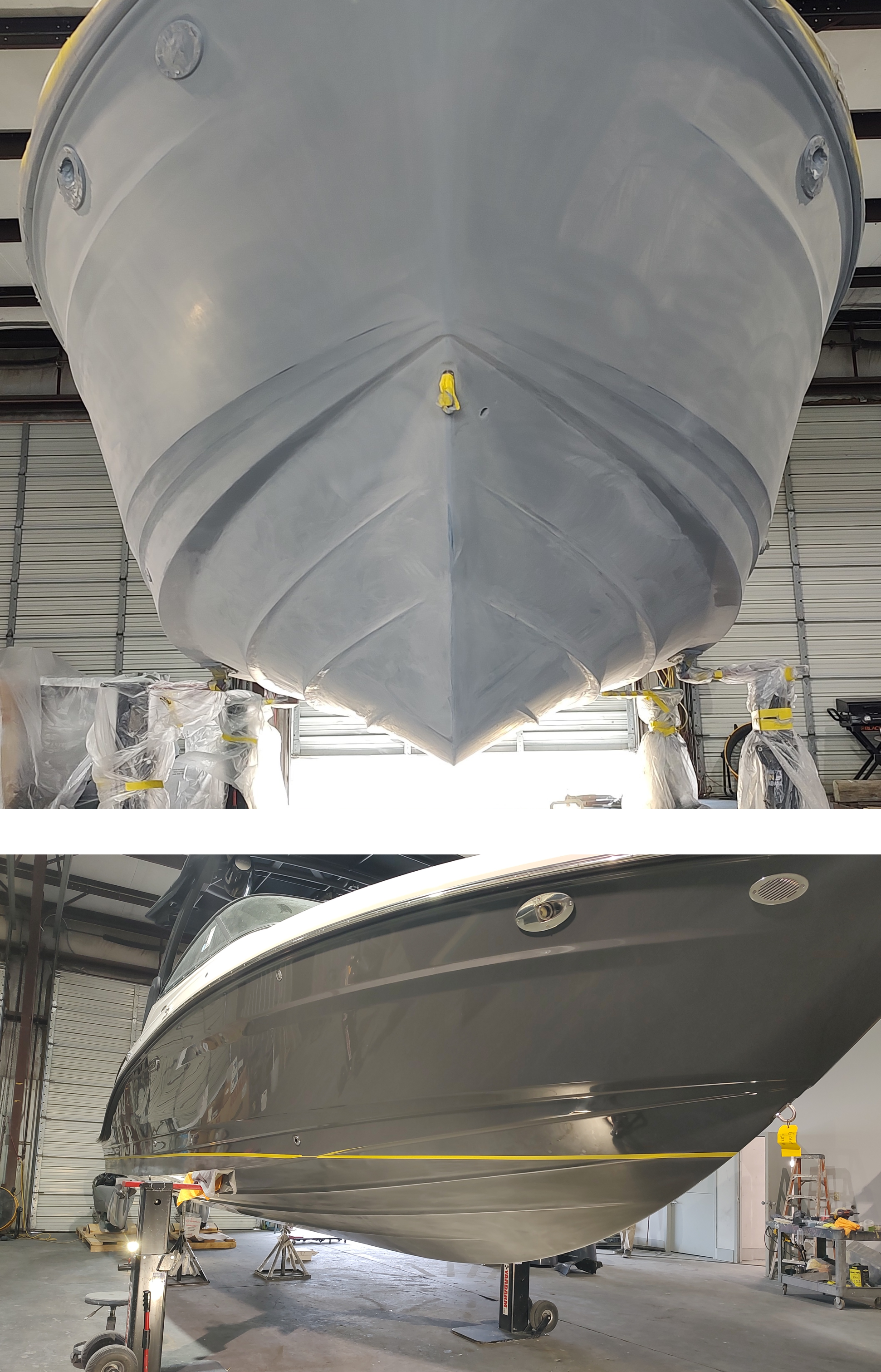 THE PERFECT HULL PROTECTION ON A CUSTOM SEA RAY SLX280 PAINT JOB